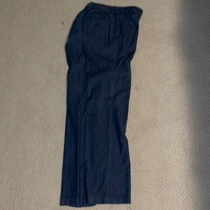 White house black market chambray trouser pants